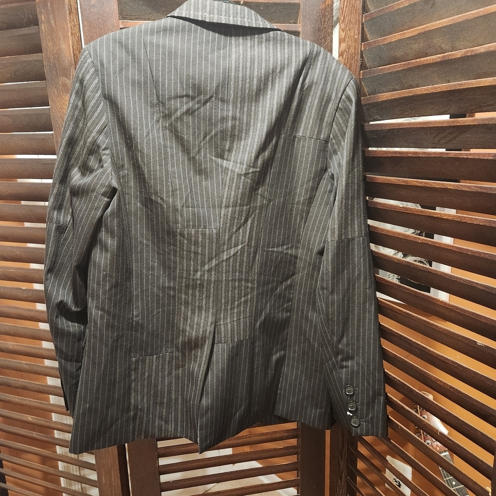 Marc Ecko Pinstriped Black Blazer - Picture 5 of 5